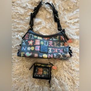 Dooney & Bourke Vintage Graffiti Purse and Wallet Set